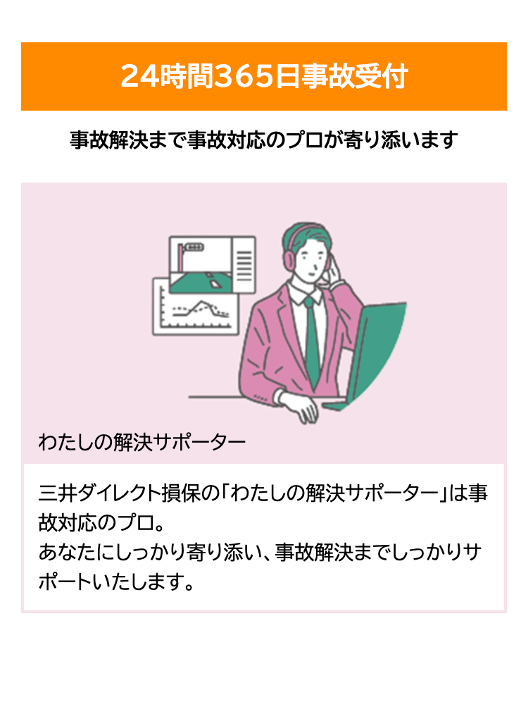 24時間365日事故受付